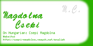 magdolna csepi business card